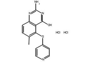 Nolatrexed dihydrochloride structure, CAS 152946-68-4