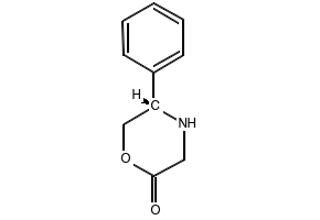(5S)-3,4,5,6-Tetrahydro-5-phenyl-4(H)-1,4-oxazin-2-one structure, CAS 144896-92-4