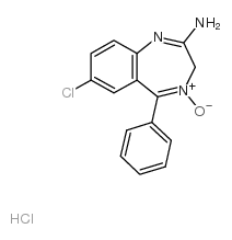 Norchlordiazepoxide structure, CAS 7722-15-8