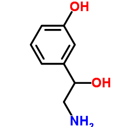Norfenefrine structure, CAS 536-21-0