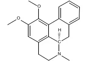 Nuciferine structure, CAS 475-83-2