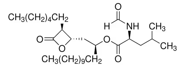 Orlistat structure, CAS 96829-58-2
