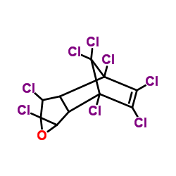 Oxychlordane structure, CAS 27304-13-8
