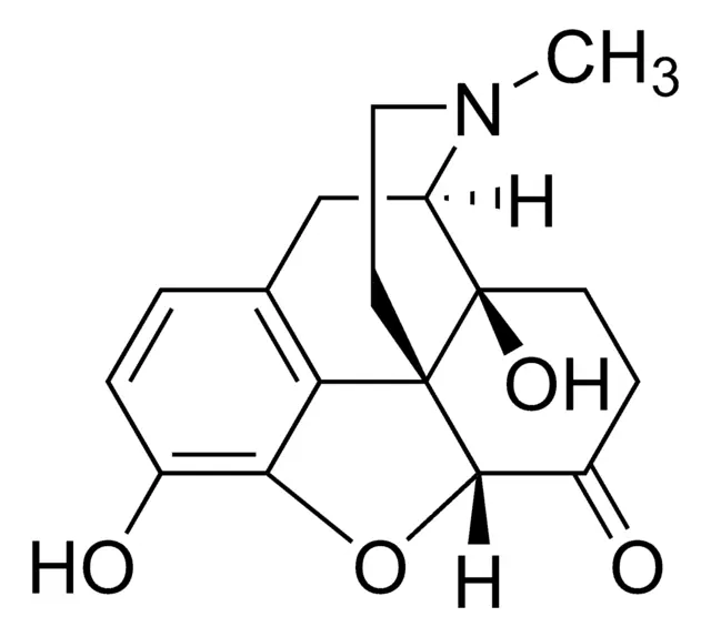Oxymorphone structure, CAS 76-41-5