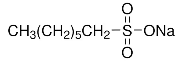 1-Heptanesulfonic acid sodium salt structure, CAS 22767-50-6