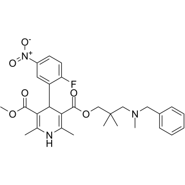 Palonidipine structure, CAS 96515-73-0