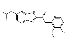 Pantoprazole structure, CAS 102625-70-7