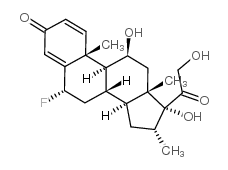 Paramethasone structure, CAS 53-33-8
