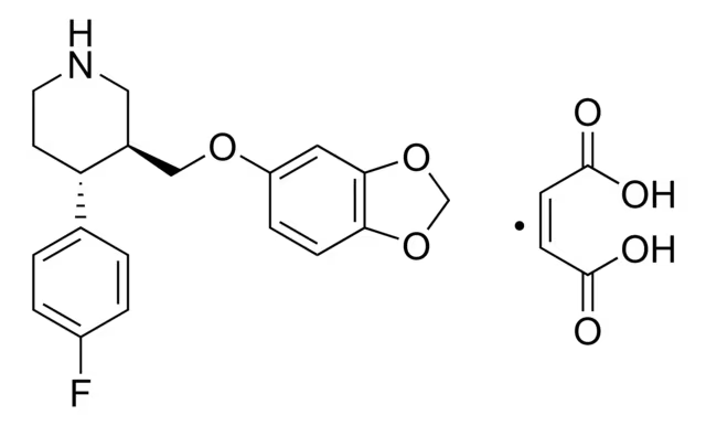 Paroxetine maleate structure, CAS 64006-44-6