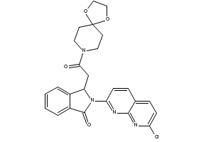 Pazinaclone structure, CAS 103255-66-9