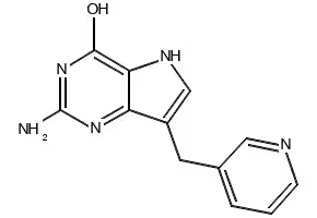 Peldesine structure, CAS 133432-71-0