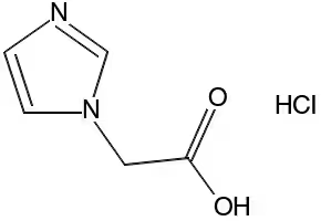 1H-Imidazole-1-acetic acid monohydrochloride structure, CAS 87266-37-3