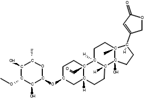 Peruvoside structure, CAS 1182-87-2
