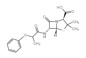 Phenethicillin structure, CAS 147-55-7
