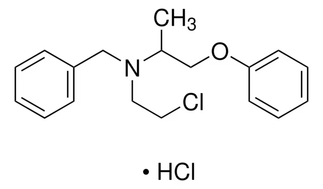 Phenoxybenzamine hydrochloride structure, CAS 63-92-3