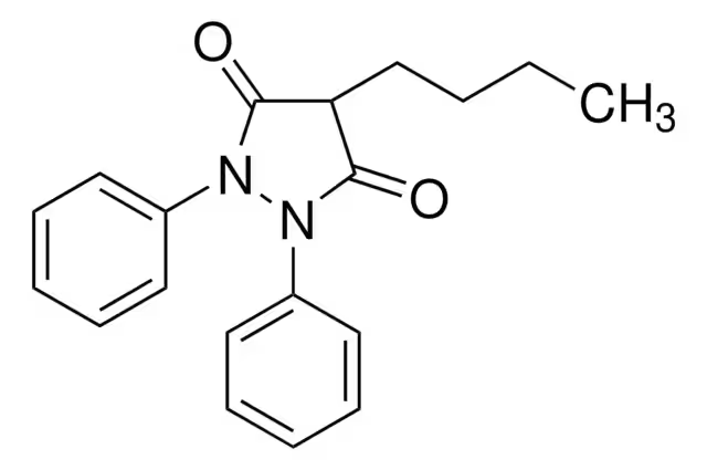 Phenylbutazone structure, CAS 50-33-9