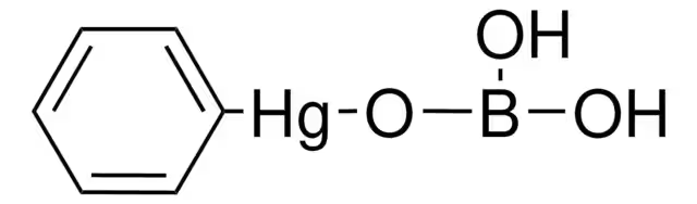 Phenylmercury (II) borate structure, CAS 102-98-7