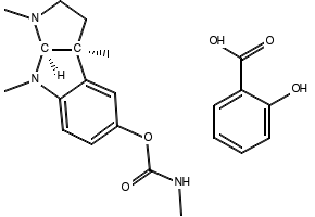 Physostigmine structure, CAS 57-47-6