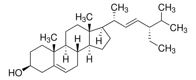 Stigmasterol structure, CAS 83-48-7