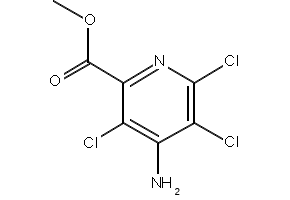 Picloram methyl ester structure, CAS 14143-55-6