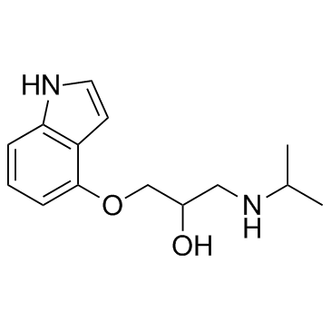 Pindolol structure, CAS 13523-86-9