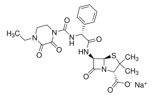 Piperacillin sodium structure, CAS 59703-84-3