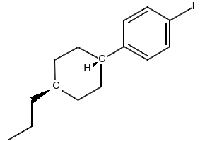 1-Iodo-4-(trans-4-n-propylcyclohexyl)benzene structure, CAS 111158-11-3