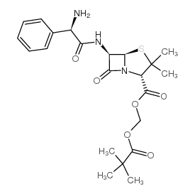 Pivampicillin structure, CAS 33817-20-8