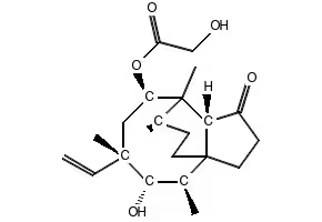 Pleuromulin structure, CAS 125-65-5