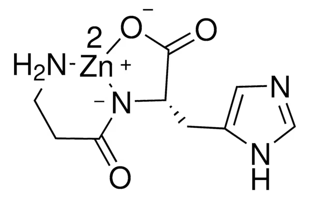 Polaprezinc; Zinc carnosine structure, CAS 107667-60-7