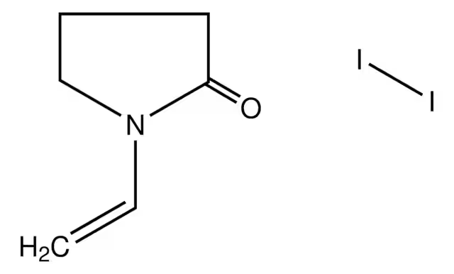 Povidone iodine structure, CAS 25655-41-8