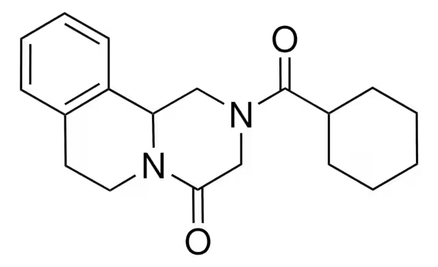 Praziquantel structure, CAS 55268-74-1