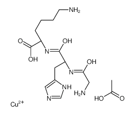 Prezatide copper acetate structure, CAS 130120-57-9