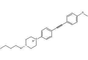1-Methoxy-4-(trans-4-n-pentylcyclohexyl)benzene structure, CAS 84952-30-7