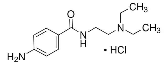 Procainamide hydrochloride structure, CAS 614-39-1