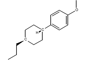 1-Methoxy-4-(trans-4-n-propylcyclohexyl)benzene structure, CAS 81936-32-5