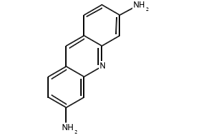 Proflavine structure, CAS 92-62-6
