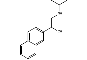 Pronetalol structure, CAS 54-80-8
