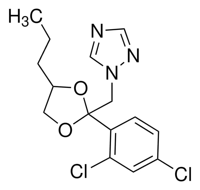 Propiconazol structure, CAS 60207-90-1