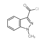 1-Methyl-1H-indazole-3-carboxy chloride structure, CAS 106649-02-9