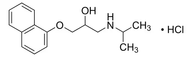 Propranolol hydrochloride structure, CAS 318-98-9