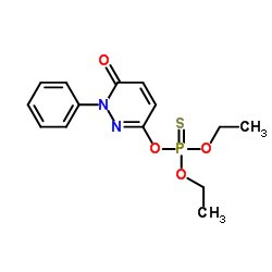 Pyridaphenthion structure, CAS 119-12-0