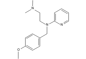 Pyrilamine structure, CAS 91-84-9