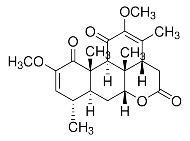 Quassin structure, CAS 76-78-8