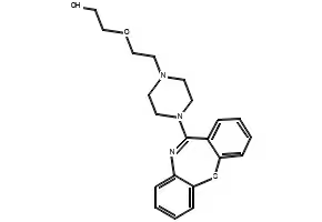 Quetiapine structure, CAS 111974-69-7