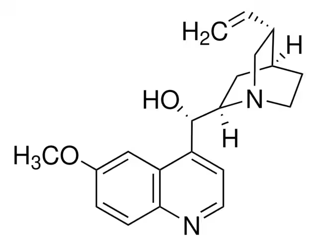 Quinidine structure, CAS 56-54-2