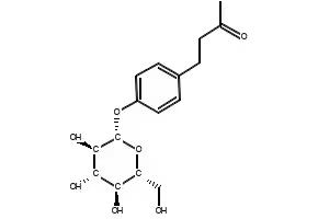 Raspberry ketone glucoside structure, CAS 38963-94-9