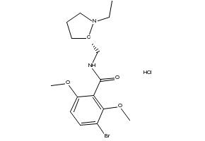 Remoxipride structure, CAS 80125-14-0