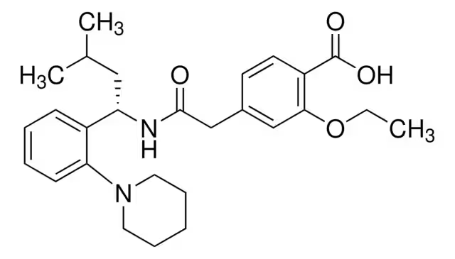 Repaglinide structure, CAS 135062-02-1