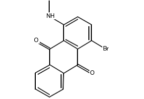 1-Methylamino-4-bromo anthraquinone structure, CAS 128-93-8